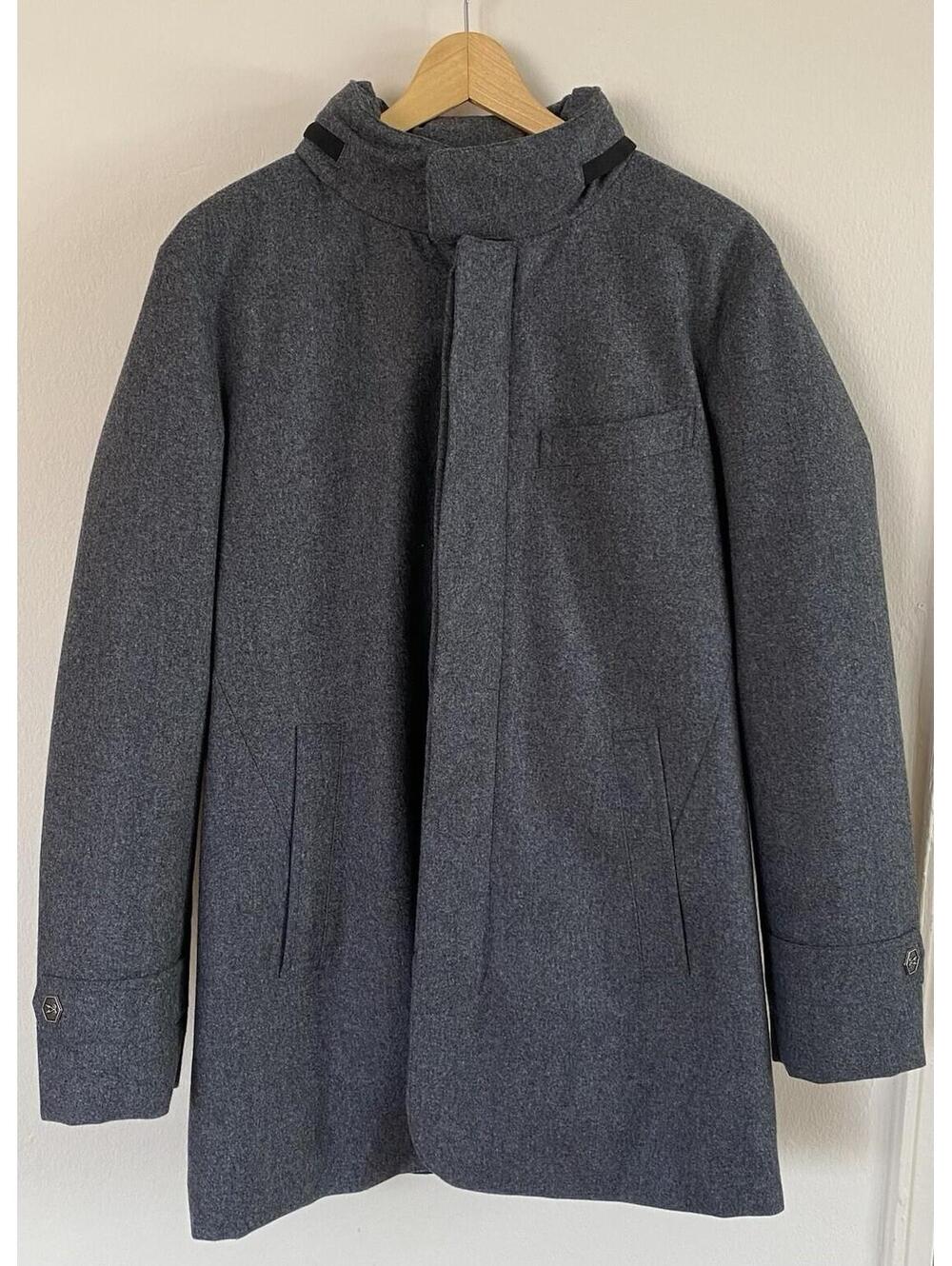 Norwegian Wool Stretch Down Filled Charcoal Size Small Wool